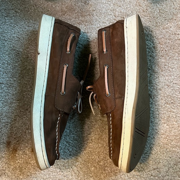 Sperry Men's Tan Leather Boat Shoes - Picture 5 of 6